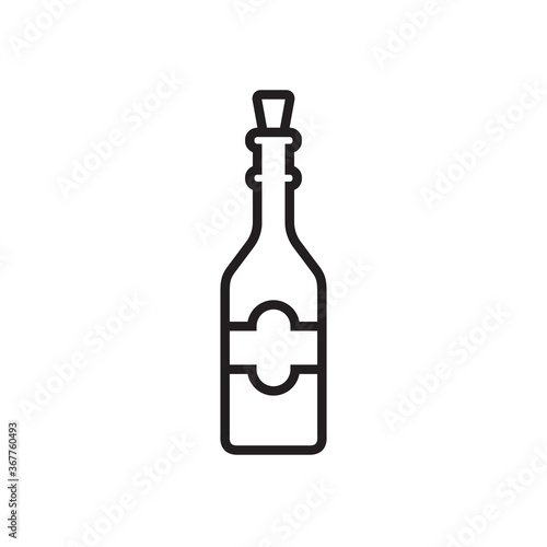 Wine icon vector illustration.
