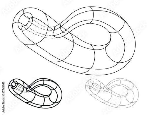 Set of Klein bottles 