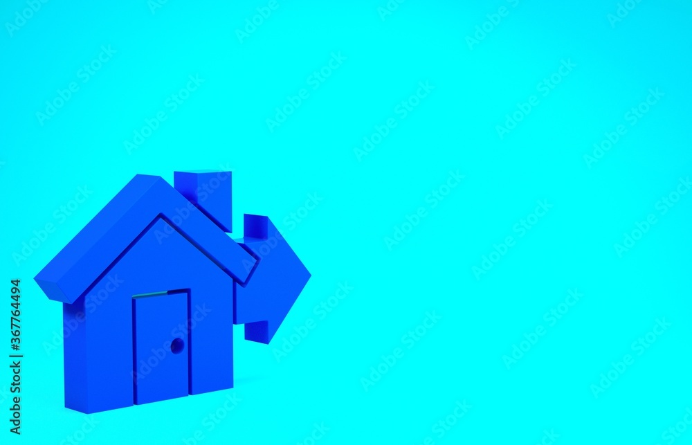 Blue Sale house icon isolated on blue background. Buy house concept. Home loan concept, rent, buying a property. Minimalism concept. 3d illustration 3D render. Blue Sale house icon isolated on blue background. Buy house concept. Home loan concept, rent, buying a property. Minimalism concept. 3d illustration 3D render.