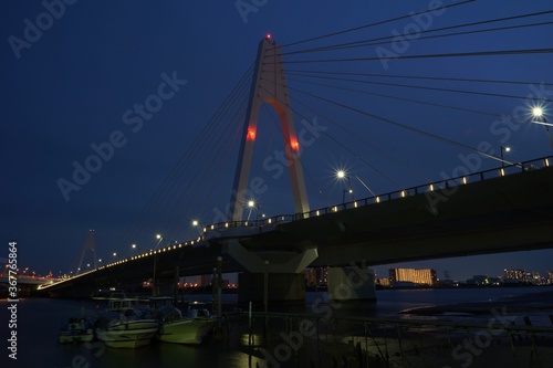 多摩川大師橋夜景 