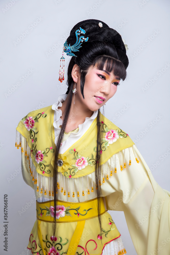 Asian Peking Opera and Opera Male Disguise as Female Actor Asian Peking Opera and Opera Male Disguise as Female Actor