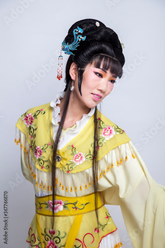 Asian Peking Opera and Opera Male Disguise as Female Actor