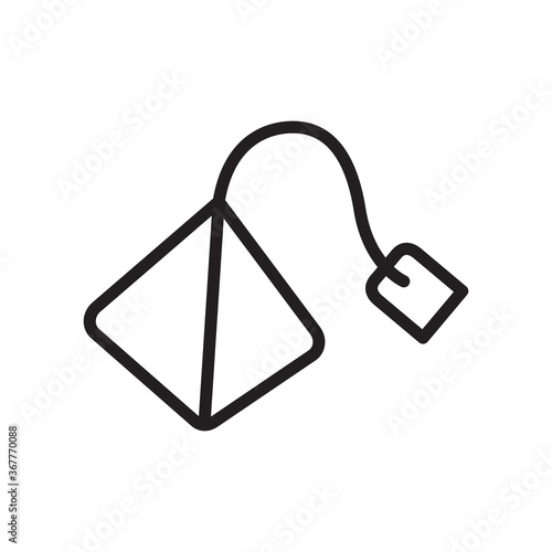 Tea bag icon vector illustration.