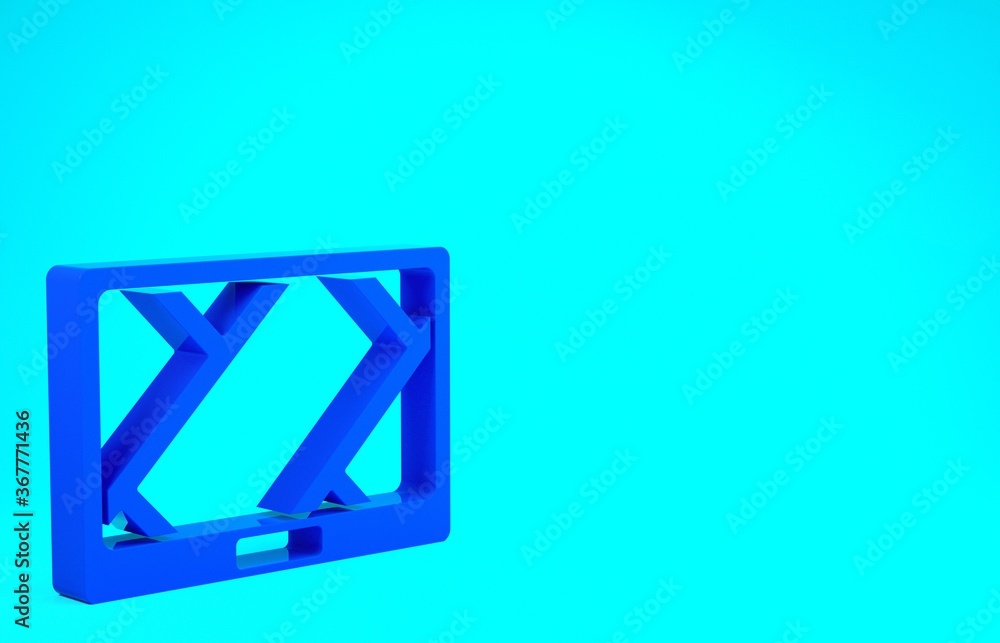 Blue Gps device with map icon isolated on blue background. Minimalism concept. 3d illustration 3D render. Blue Gps device with map icon isolated on blue background. Minimalism concept. 3d illustration 3D render.