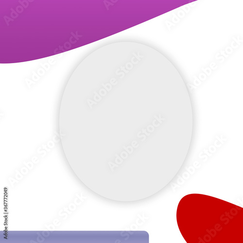 Free Download Empty White Circle On Modern Background Template-For Banner, Poster, Card & Social Media - GFXLoad