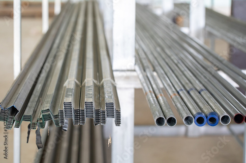 Galvanize box steel on Steel shelves