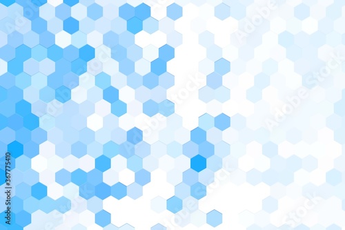 Abstract blue geometric shapes background