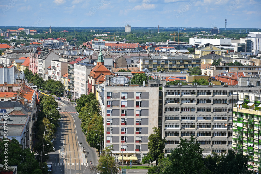 View of Debrecen city, Hungary