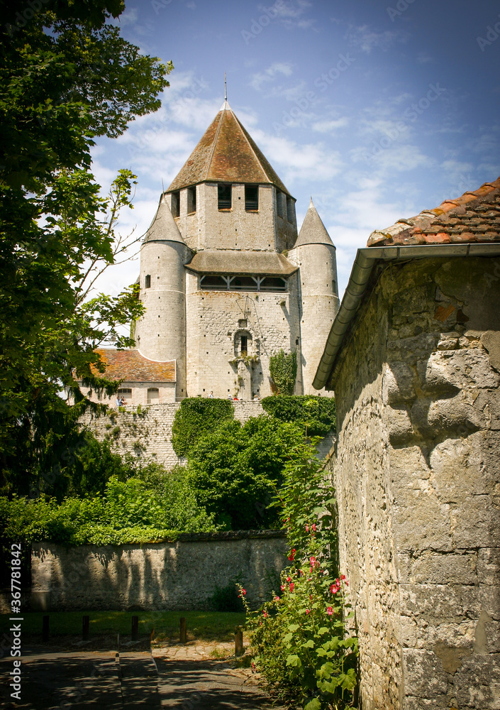 Beautiful view Caesars Tour in the city of Provins, France