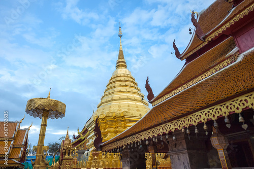 Golden Chedi at Wat Doi Suthep, Chiang Mai, Thailand