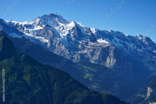 Panorama with alps of Switzerland 