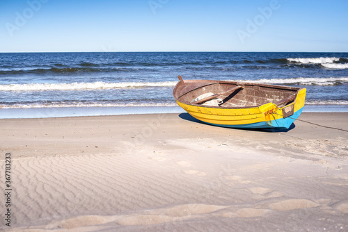 Łódź rybacka na plażę
