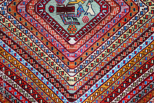 Background of fabric Georgian ornament