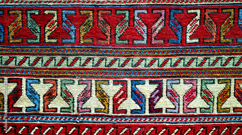 Background of fabric Georgian ornament