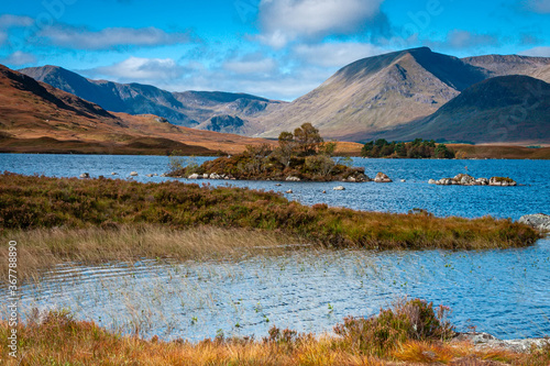 Wild Loch Ba on Rannoch Moor, on the way to Glenco