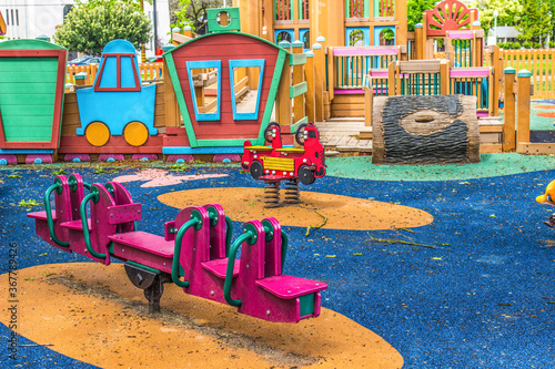 Wallpaper Mural Teeter Totter & Playground Equipment Torontodigital.ca