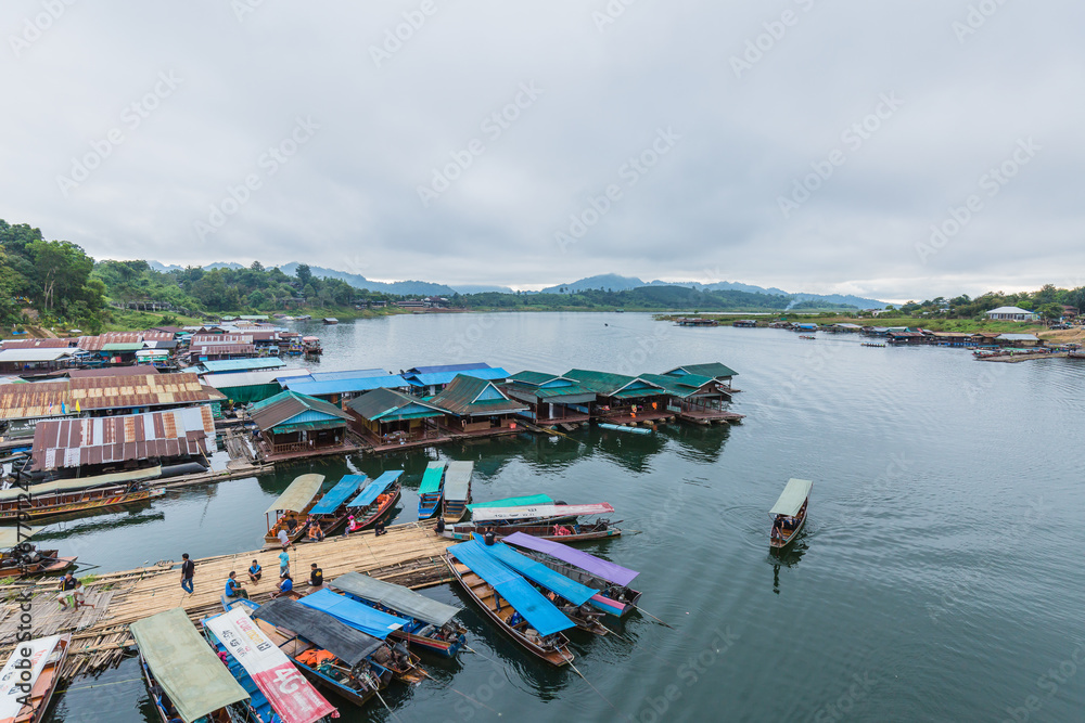 raft in dam Thailand 1