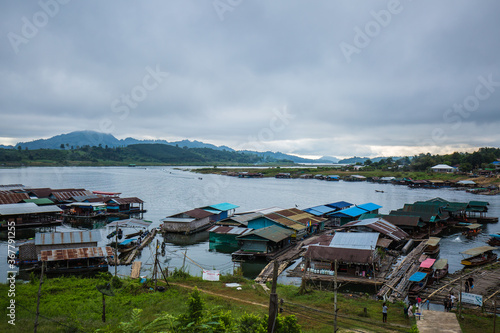 raft in dam Thailand 2