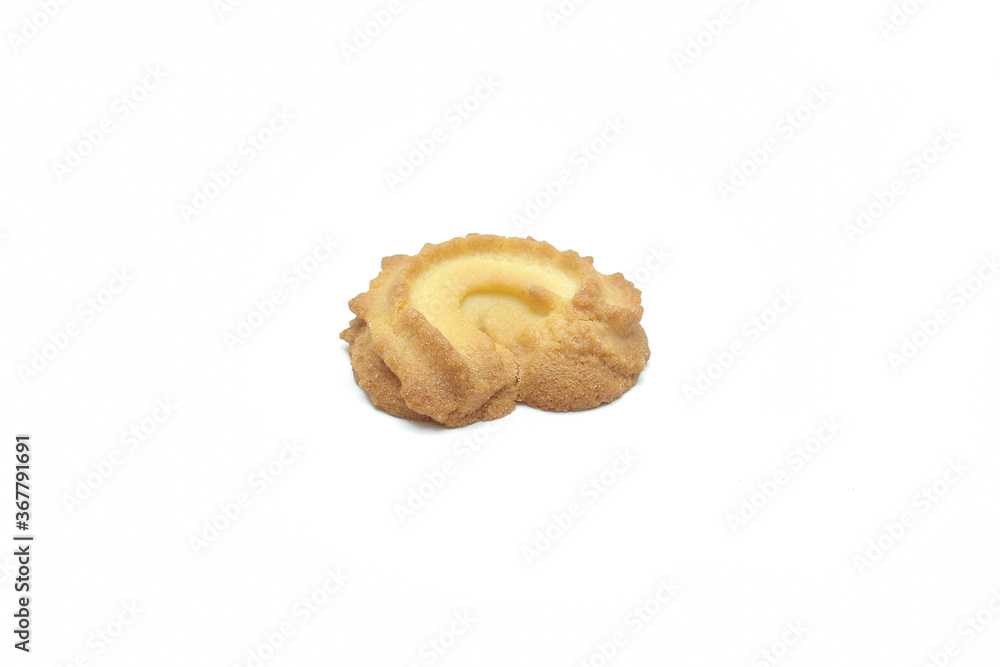 Cookie chocolate chip and Sugar cookie isolated on white background