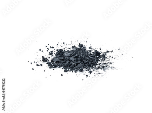 Charcoal isolated on the white background .