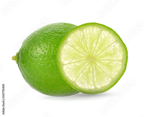 Lemon isolated on white background.