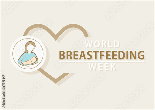 world breastfeeding week poster design