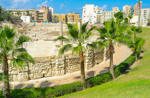 Kom El Dikka archaeological site in Alexandria, Egypt photo