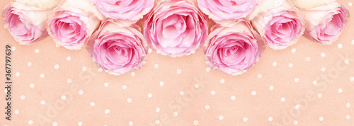 Pink rose flowers for top b...