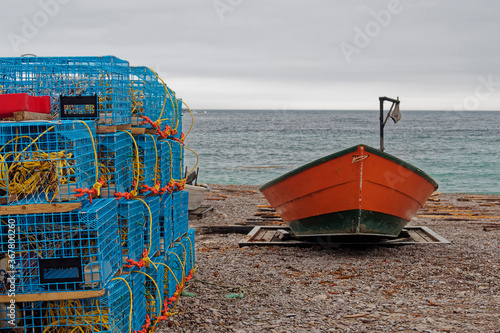 Small inshore lobster fishing boat, Newfoundland and Labrador, Canada.
