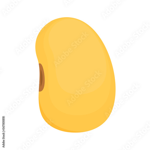 Soybean vector. Soybean on white background. free space for text. Soybean stack.