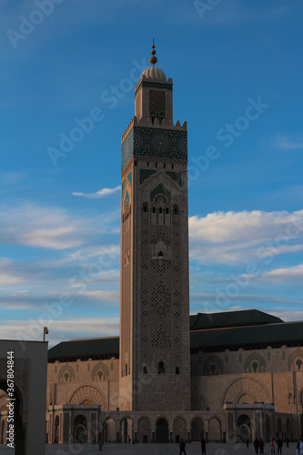 The square in front of the Hassan II Mosque is the largest mosque in Morocco.