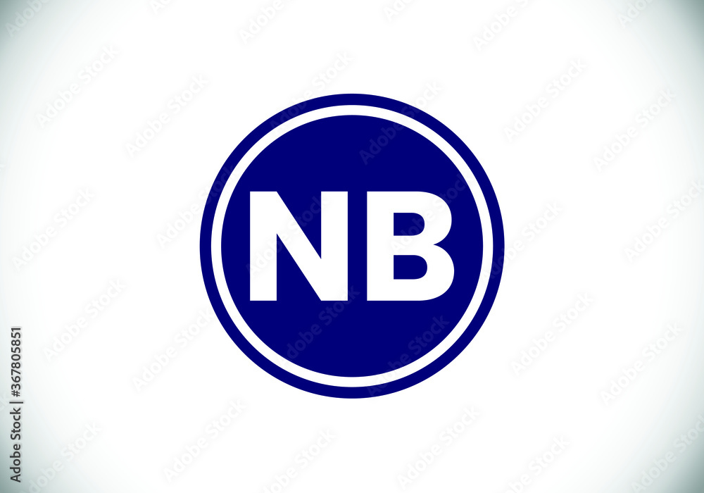 Initial Letter N B Logo Design. Monogram logo. Graphic Alphabet Symbol for Corporate Business Identity. Initial Letter N B Logo Design. Monogram logo. Graphic Alphabet Symbol for Corporate Business Identity.