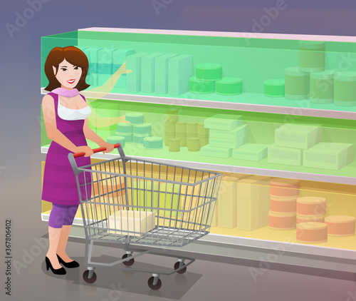 Merchandising linéaire dans la distribution : accessibilité aux mains