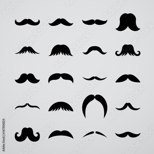 Set of Moustache Icon