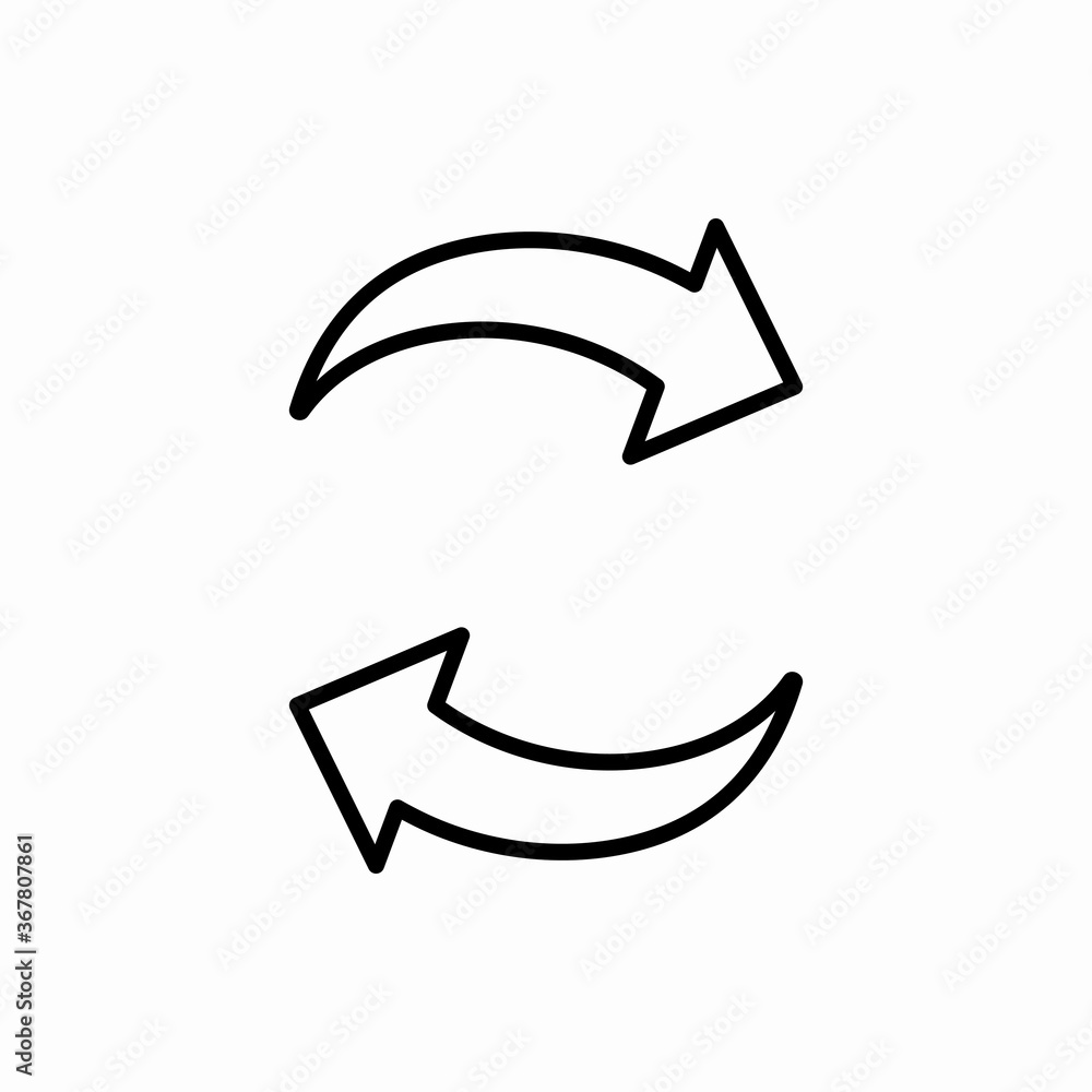Outline refresh icon.Refresh vector illustration. Symbol for web and mobile Outline refresh icon.Refresh vector illustration. Symbol for web and mobile