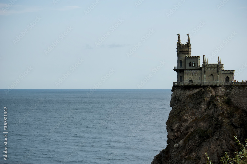 Swallow's nest. A small castle on top of a cliff.