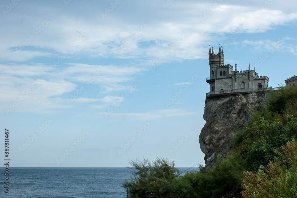 Swallow's nest. A small castle on top of a cliff.