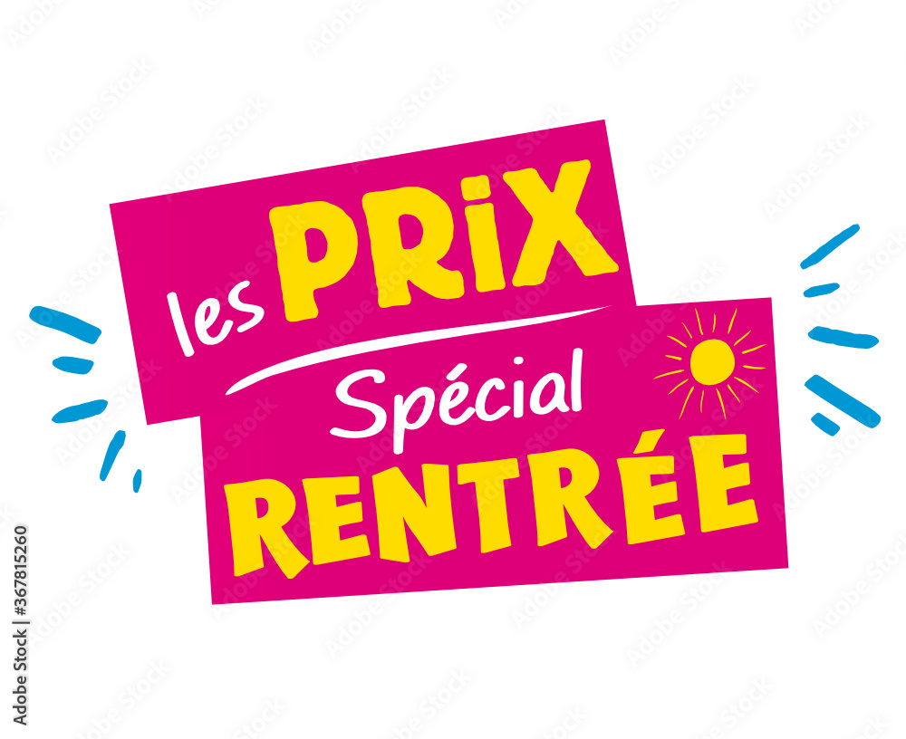C'est la rentrée scolaire ! les prix spécial rentrée Stock Vector ...
