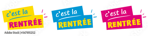 C'est la rentrée scolaire !