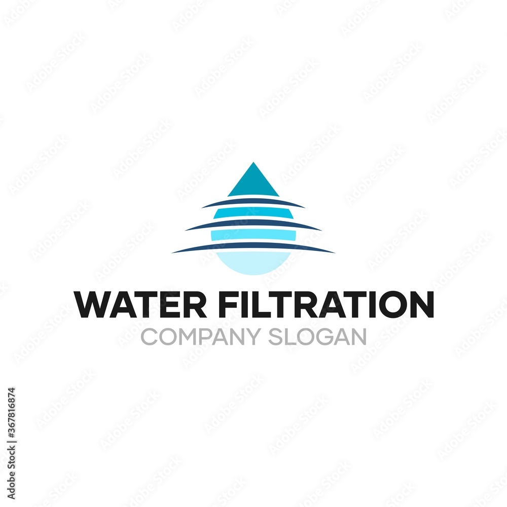 Water Filtration Drop Logo Design Idea Water Filtration Drop Logo Design Idea