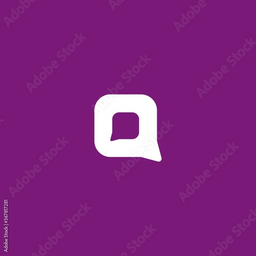 Q Chat Speech Logo Design