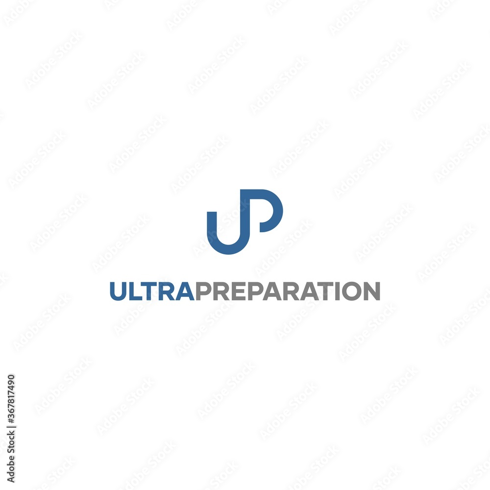 UP Letter Logo Design Idea