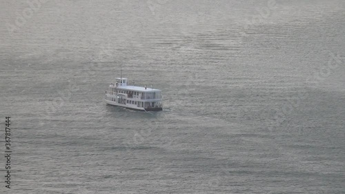 HD summer afternoon video of Knysna Heads and lagoon view. Knysna is a historical (est. 1871) town in Garden Route of Western Cape Province, South Africa