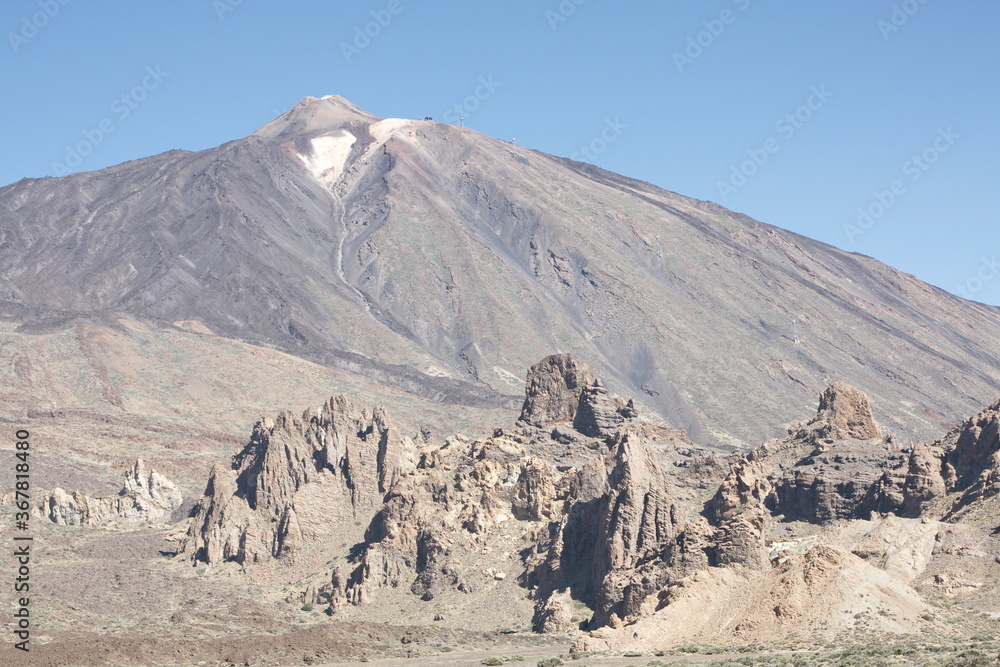 Teide National Park, Gran Canaria/Spain; Oct. 2011. Volcanic landscape of the national park