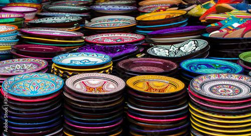 Explosion of colors in Moroccan dishes