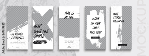 Editable Instagram Stories template. Streaming.	