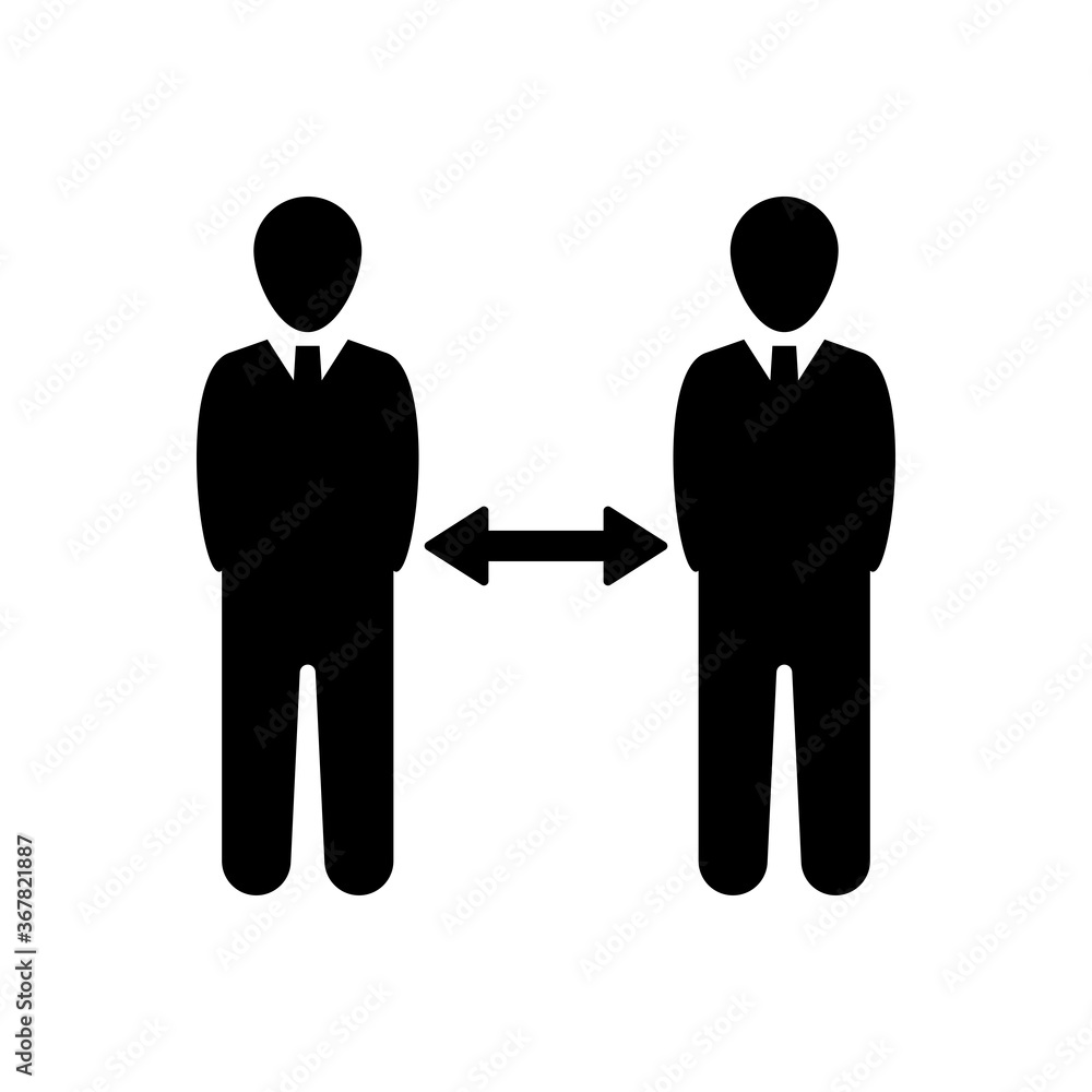 Social Distance Icon Social Distance Icon