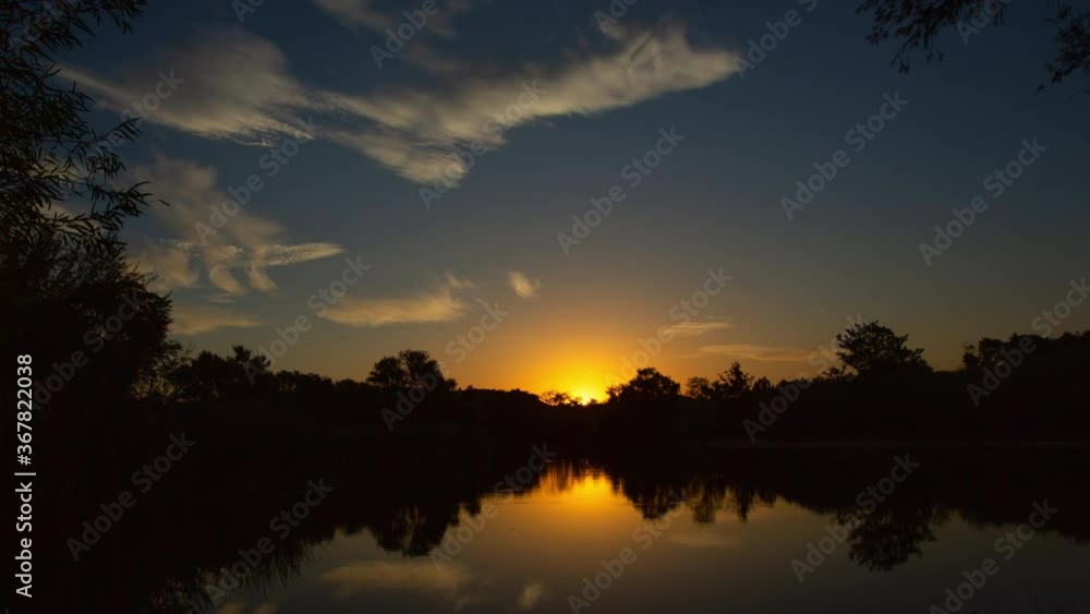 Tranquil Sunrise over Lake Time Lapse Tranquil Sunrise over Lake Time Lapse