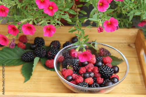 fresh berries in a bowl