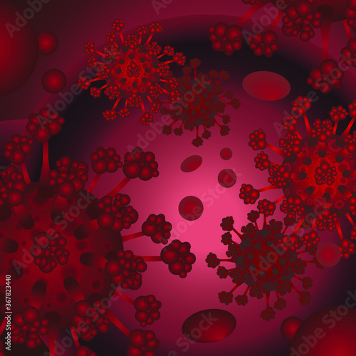 Сovid-19 floats in human blood